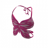 Image of Y2K Butterfly Fantasy Top Hot Pink Sequin