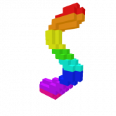 Image of 8-Bit Rainbow Cat Tail