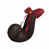 Image of Black Tail with Red Bow