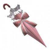 Image of Closed Parasol in Pink