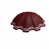 Image of Crimson Pleated Skirt