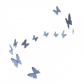 Image of Swirl of Blue Butterflies (Base)