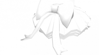 White Bow Tutu Skirt