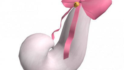 White Tail with Pink Bow