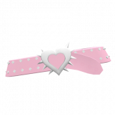 Image of Y2K Pink Spiked Heart Belt 3.0